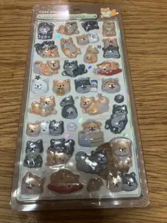 ボンボンドロップシール　柴犬