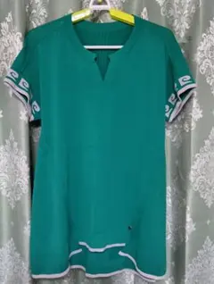 pierre cardin レディース 半袖ニット グリーンのサムネイル