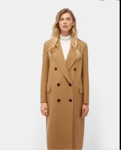 BURBERRY　近年ライン　ウール　シルク　ダブルブレスト　チェスターコートのサムネイル