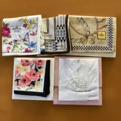 HallmarkとFendi HANAE MORI などハンカチ5枚セット