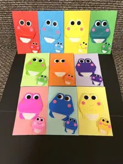 ◆ema ema 様ご専用◆カエル10枚／さくら柄ポチ袋30枚ポチ袋