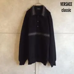 【VERSACE classic】 ヴェルサーチ ニットポロ X43のサムネイル
