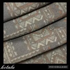 新品❇️アンティーク・着物 ちりめん 生地 1枚（32×100㎝）個性的 グレー