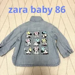 zara baby ミニー柄デニムシャツ　86