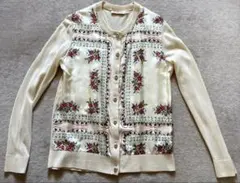 ☆極美品トリーバーチ 長袖カーディガン 白