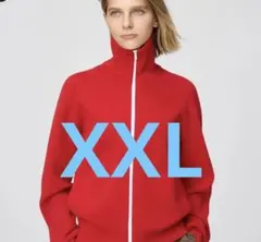 UNIQLO C ミラノリブフルジップカーディガン　RED XXL