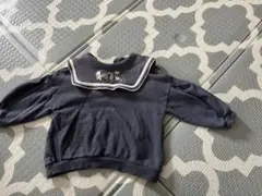 ネイビー セーラー襟 トレーナー　バースデー　cottoli 90