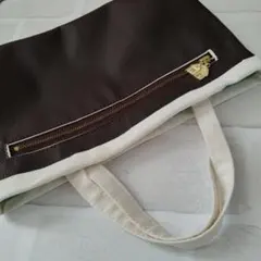 ダークブラウン【合皮】バッグインバッグ