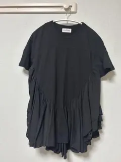 美*読様 【新品】AAYUSHIロングティアードフリルテールトップス