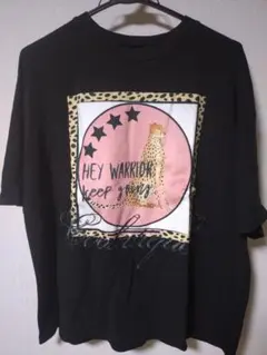 COOLATIQUES チーターグラフィックTシャツ　黒　オーバーサイズのサムネイル