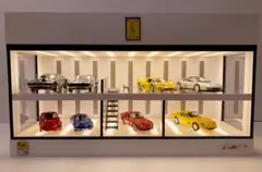 1/24 プラモデル ミニカー ジオラマ ショーケース LED照明
