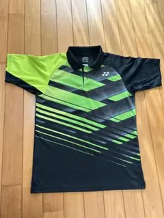 YONEX テニスウェア ストライプ 黒/緑