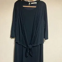 ef-de ウエストリボン付きワンピース