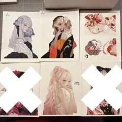 人物ステッカー/女の子ステッカー5枚p/バラ売り可