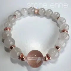 希少一点物】天然ピンクファントムクォーツ ブレスレット✨デザイン 