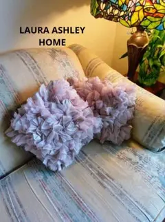 LAURA ASHLEY 薄紫色クッションカバー&中身2個セット