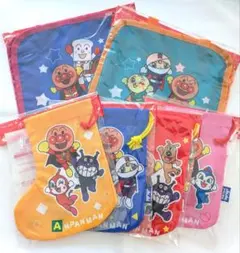 アンパンマン キャラクター 6点セット 巾着 トートバッグ