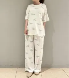 ♥︎ジェラートピケ SHARK柄Tシャツ&ロングパンツ 上下セット♥︎のサムネイル