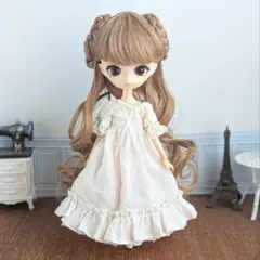1617【ハルモニアブルーム アウトフィット】紅茶染めガーゼのワンピースのサムネイル