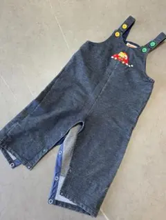 美品⭐︎ミキハウス デニムオーバーオール 70-80