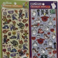 【正規品】ズートピア/ベイマックスボンボンドロップシール