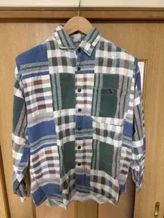 90s.BLUE ONE ネルシャツM