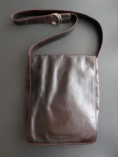RAMTICH ITALYショルダー メッセンジャーバッグ レザー ブラウン 