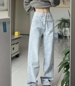 ZOZOTOWN gossip！ロサンゼルスポケットアクセント ストレートデニムのサムネイル
