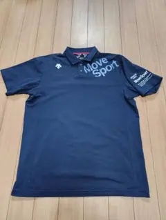 美品 デサント Move Sport ネイビー ポロシャツ XAサイズ