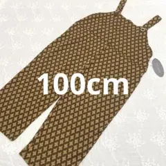 新品 花柄 韓国風 オーバーオール ブラウン 100cm
