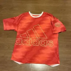 adidas アディダス Tシャツ オレンジ 160