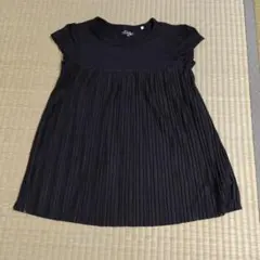 ELFINDOLL ブラック プリーツ Tシャツ 150のサムネイル
