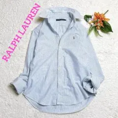 極美品/ラルフローレン　ストライプシャツ　マルチカラーポニー　ボタンダウン　11