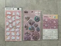 ウォーターシール オイスター 不思議の国のアリス キラキラアニマル　タイルシール