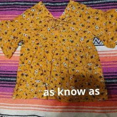 as know as 花柄ブラウスのサムネイル