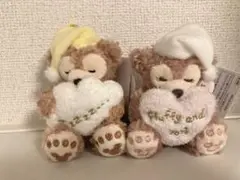 ダッフィー　シェリーメイ　スウィートドリームス おやすみ ぬいぐるみバッジ