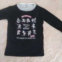 ミッキーとミニー 長袖カットソー 約１５０cm