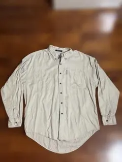 【90s/希少】チャップス ラルフローレン 厚手 BDシャツ ベージュ Lサイズ