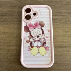 ミニーちゃん　iPhone16 ケース　携帯ケース　ソフトタイプ