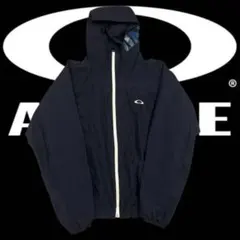 オークリー フードビッグロゴ ジップパーカー L 黒 テックアーカイブy2k