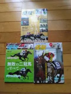 競馬 優駿 3冊セット 2020年9月号 2020年10月号 2020年11月号