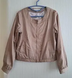 カジュアルジャケット・中古品【M☆長袖☆グレージュ系】訳あり/期間限定