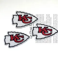 アメフト　アイロンワッペン　カンザスシティチー フス 3枚　5.2x8cm