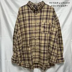 BACK NUMBER マドラスチェックシャツ