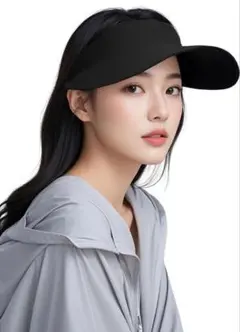 サンバイザー レディース メンズ 男女兼用 サンハット 日焼け防止 UVカット