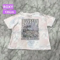 ROXY GIRL ロキシー　半袖Tシャツ キッズ　ダイダイ柄　ピンク　130