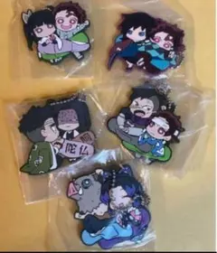 鬼滅の刃　ラバーストラップ　冨岡義勇　竈門炭治郎　など5点まとめ