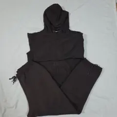 新品未使用 DISCUS ディスカス 茶 スウェット上下セットアップ 裏起毛