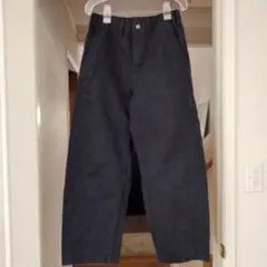 バレルレッグジーンズ Sサイズ ウエスト72 ブラック GU