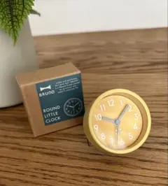 BRUNO ROUND LITTLE CLOCK イエロー